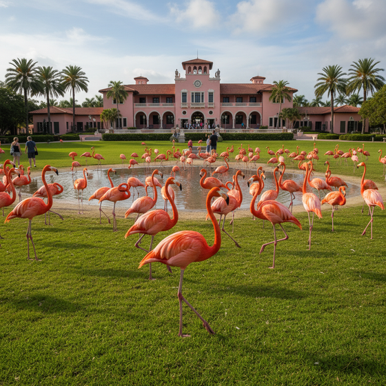Hialeah Park flamingos Miami