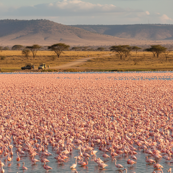 Lake Nakuru Kenya flamingos