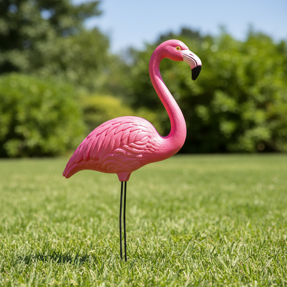 Pink lawn flamingo history and culture