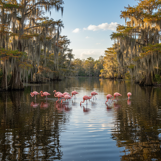 Sarasota Florida flamingos