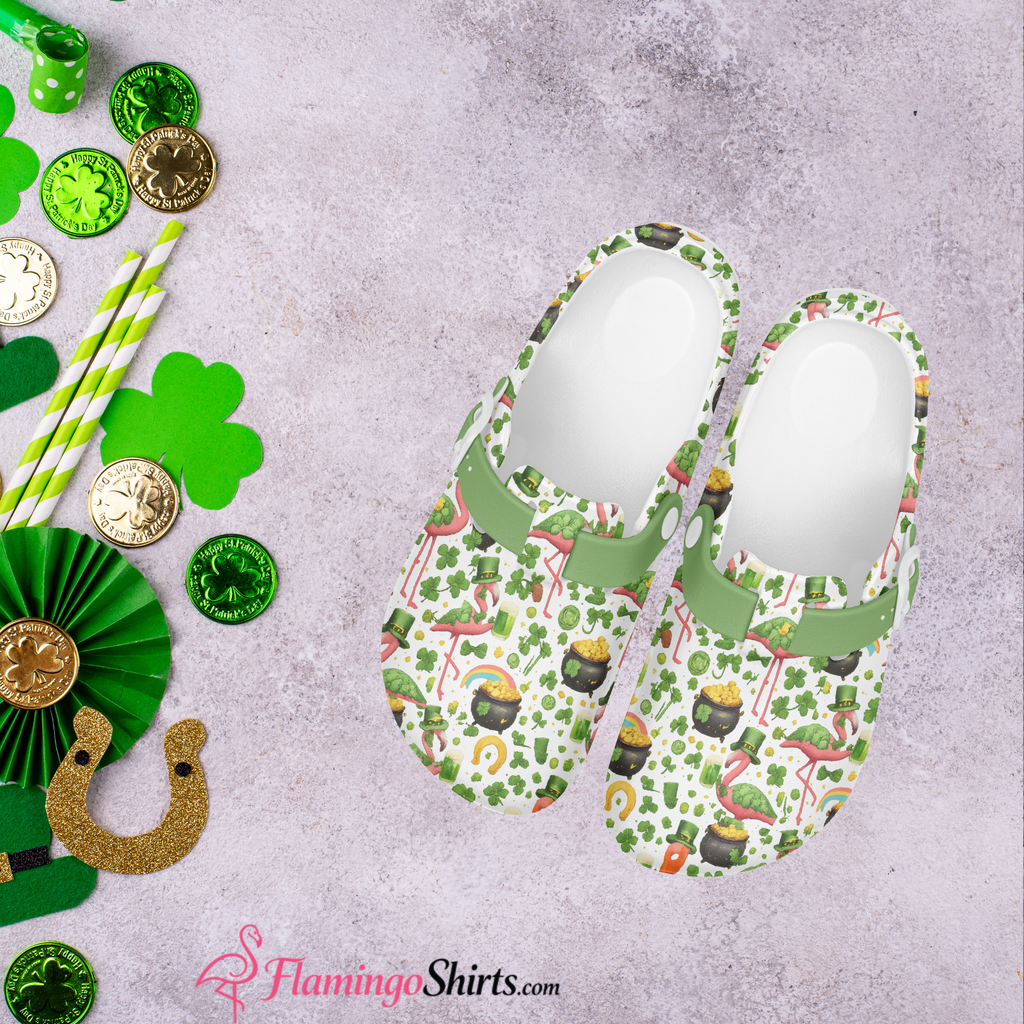 Flamingo Luck of the Irish Work Clog, St Patrick's Day Shoes