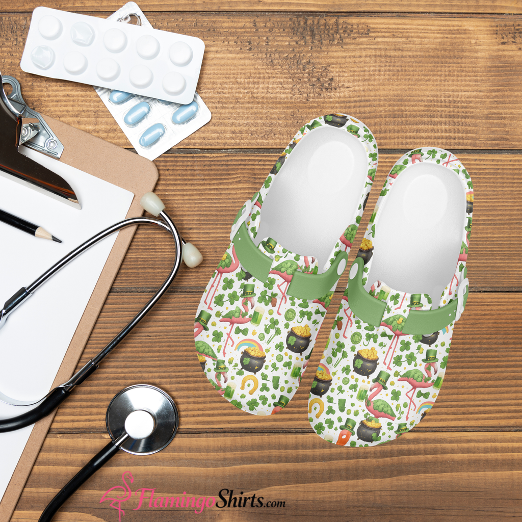Flamingo Luck of the Irish Work Clog, St Patrick's Day Shoes